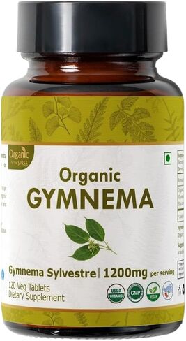 GYMNEMA 120 Tablets | Gymnema Sylvestre (Gymnema) | Vegan and USDA Certified | Organic and Natural 120tab in Kuwait