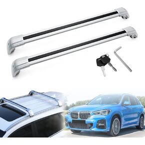MotorFansClub Roof Rack Cross Bars Fit for BMW X1 F48 2018 2019 2020 2021 2022 2023 Luggage Rack Top Cargo Rack