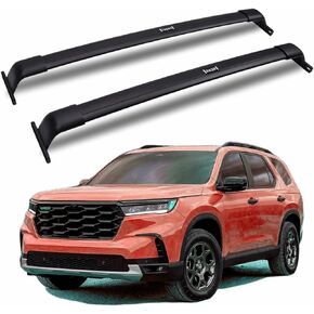 Roof Racks Without RASILS Cross Bars Fit for Honda Pilot 2016 2017 2018 2019 2020 2021 2022 Aluminum Alloy ONLY Rack Crossbar Black