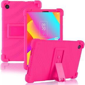 TCL Tab 8 LE Case for Kids 8.0 Inch (9137W),ATOOZ Soft Silicone Case for TCL Tab 8 WiFi (9132X)/TCL Tab 8V/TCL Tab 8 Plus Tablet,TCL Tab 8le Tablet Case with Adjustable PC Stand (Black)