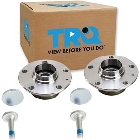 TRQ Rear Wheel Hub & Bearing Pair LH & RH for Audi Eos Golf GTI Rabbit A3 VW in Kuwait