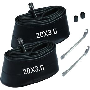 2 Pack 20x3.0 Fat Tire Bike Tubes with 32mm Schrader Valve,20" Bicycle Tubes Compatible with 20X3.0 20X3.2 20 X 3.30 20X3.50 Electric Bike/Fat Tire Tubes