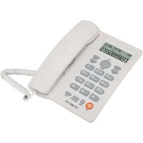 Telephone, Caller ID Corded Telephones, Wired Phone English, Hands-Free Calling Home Office Hotel Landline Phone, Mute Function Desk Office Telephone(Black)