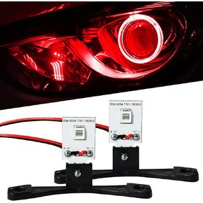 Qasim 1Set 5050 LED Car Devil Eye Demon Evil Eyes RGB DRL Daytime Running Light 12V DC for 2.8inch BI Xenon Projector Lens Bluetooth APP Control Car Accessories DIY
