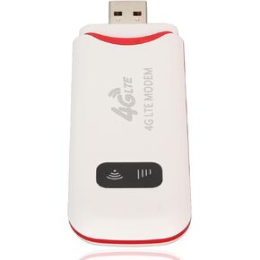 4G LTE USB WiFi Modem, Portable 4G Router with SIM Card Slot, High Speed 300Mbps, Portable Travel Hotspot Mini Router, Unlocked 4G Dongle, Up to 10 Users