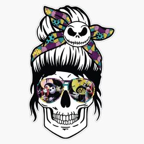 جاك skellington فوضوي كعكة الهيكل العظمي ملصق ملصقات للسيارة متعددة الأشكال ملصق حائط من الفينيل‏ 5" in Kuwait