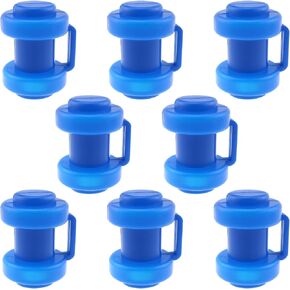 8PCS Trampoline Enclosure Post Cover Trampoline Net Post End Cap Blue Trampoline Tube Cover PP Plastic End Cap 70mm/2.75inch Suitable for All Kinds of Trampolines