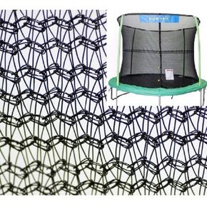 JumpKing 14' Enclosure Net for 4 Poles for 7" Springs with JK Logo, Black