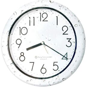 Sealed Waterproof Dust Proof White Wall Clock for Kitchen, Bathroom, Pool, Shower, Outdoors in Kuwait