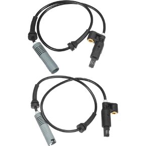 Motoforti Front Left Right ABS Sensor Wheel Speed Sensor, for BMW 318i 1992-1998, Plastic, No.34521163027/34521163188/34521165519, Black, 2pcs