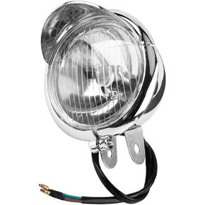 Motorcycle Chrome Spotlights-Fari Supplementari Moto - DC 12V Motorcycle Universal Fog Light Headlight Lamp Retro Type Installation Auxiliary Fog Light Spotlight