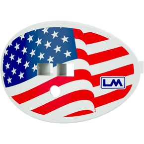 Loudmouth Football Mouth Guard | Flags (multiple Colors) Adult and Youth Mouth Guard | Flag Design Mouth Piece for Sports | Maximum Dual Action Air Flow Mouth Guards | Pacifier Lip and Teeth Protector