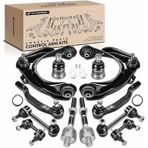 A-Premium 12Pcs Suspension Kit, Front Upper Control Arm Lower Ball Joint Inner Outer Tie Rod End, Front Rear Sway Bar Links, Compatible with Honda Accord 1998-2002, Acura CL 2001-2003, TL 1999-2003