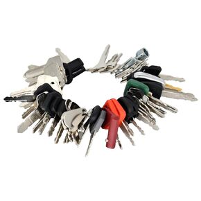 مجموعة مفاتيح معدات البناء الثقيلة 56 قطعة متوافقة مع كاتربيلر، جون ديري، JCB، JLG، Case، Bobcat، Komatsu، Kubota، Takeuchi، Daewoo Forklifts والعديد من المعدات ذات العلامات التجارية الأخرى in Kuwait