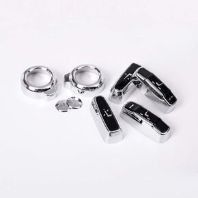 8Pcs ABS Seat Adjustment Button Cover Trim for Land Rover Range Rover Sport/Velar/Evoque/Discovery 5