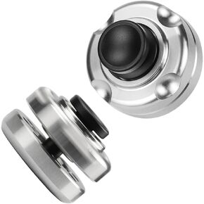 FREELOVE Magnetic Levitation Fidget Spinner - Roll Fidget Slider Anxiety Toy, Heavy Stainless Steel Finger Gyro - Haptic Clicker, Small Mini Fingertip Spiner - Hand Push EDC, Silent Premium Bearing