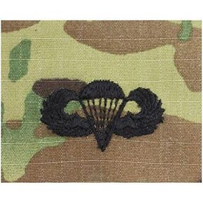 Army Embroidered Badge on OCP Sew On: Parachutist - Basic