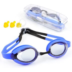 Kids Swim Goggles, Swim Goggles for Kids 6-14 Children Teens Anti-Fog UV Protection, Boys Girls Swimming Goggles