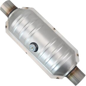 A15021 3" Inlet/Outlet Universal Catalytic Converter with O2 Port and Heat Shield - EPA Compliant for Automobiles