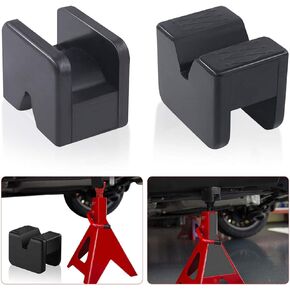 Samman Jack Pad Adapter Rubber Jack Stands Universal Rubber Pads for Hi Lift Steel Car Jack Stand, Frame Rail Jack Pinch Weld Protector - 2 Pack
