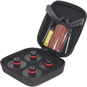 Lifting Jack Pad for Tesla Model 3/Y/S/X,4 PCS Jack Pad with Tire Repair Tool & Storage Box, Accessories for Tesla Vehicles 2013 to 2024, Floor Jack Adapters Protects Battery & Chassis