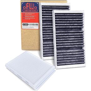 Cabin Air Filter kit for 2016-2019 Mercedes GLE350 GLE400 GLE550e GLE43/GLE63 AMG; 2017-2019 GLS450 GLS550 ; 2012-2015 ML350; 2013-2016 GL450 GL550 GL63; Replace 1668300318 & 1668300218