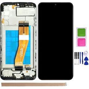 Galaxy A02S LCD Screen Replacement for Samsung Galaxy A02S SM-A025U A025G A025A A025V S025DL 2021 6.5" LCD Display Touch Digitizer Replace A02S LCD with Repair Part Tools (A02S LCD Screen with Frame)
