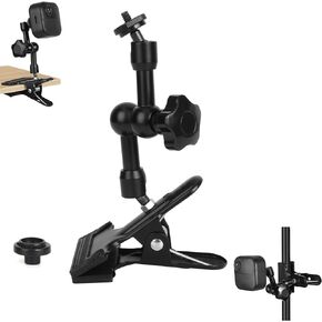 Clip Clamp Mount for Blink Outdoor 4 (4th Gen)/Blink (3rd Gen) XT3/Blink XT2/Blink XT/Blink Mini Camera,360°Adjustable 5.9 inch Long Aluminum Alloy Magic Arm Metal Clamp,1 Pack Black