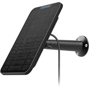 4W Solar Panel Charging Compatible with Arlo Pro 3/4/5S/Ultra/Ultra 2 only, with 13.1ft Waterproof Charging Cable, IP65 Weatherproof,Includes Secure Wall Mount(1-Pack)(Connector Type)