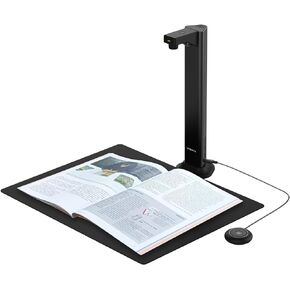 VIISAN DL24 Innovative Book Scanner, 24MP Document Camera with Asymmetrical Lighting Tech, A3 Document Scanner, OCR Auto-Flatten & Deskew, Text-to-Speech, for Desktop/Laptop, Works with Windows/MacOS