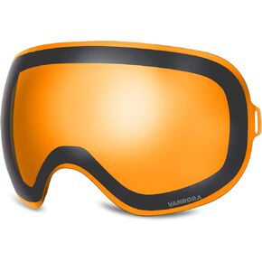 VANRORA X-Mag Ski Goggles Replacement Lens, Extra Snowboard Goggles Lens, Anti-Fog & 100% UV Protection