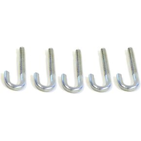 WARN 36682 Powersports ATV Replacement J-Bolt Kit for Standard Plow Systems, Pack of 5 , Black