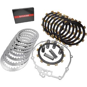Clutch Kit Friction Plates & Heavy Duty Springs Gasket for Yamaha YZF R6 2003-2005 YZF R6S 2006-2009 FZ6 2004-2009