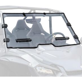 SAUTVS Full Windshield for Honda Talon 1000, Clear Dustproof Durable Hard Coat Poly Vented Front Full Windshield for Honda Talon 1000R 1000X 1000X-4 2019-2024 Accessories