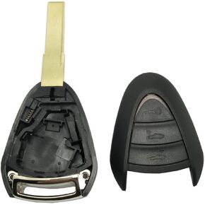 2 Buttons Replacement Key Fob Case Shell fit for Porsche 911 Cayman Boxster Carrera GT Keyless Remote Key Fob Cover