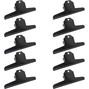 Large Metal Bulldog Clips, 10 PCS Large Binder Clips 5.7 Inches Medium Binder Clips, Extra Large Binder Clips for Chips and Other Food Bags, Work, Art, Office and Kitchen