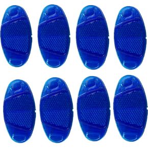 8 pcs Oval Reflector Bicycle Spoke Bicycle Wheel Mountain Bike Accessories Signage Decoration Safe Warning Blue