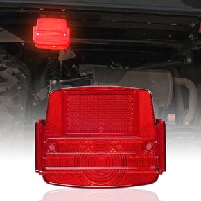 غطاء إضاءة خلفي A & UTV PRO لـ Kawasaki Mule 1990-2020، ملحقات عدسة مصباح إيقاف الفرامل الخلفية، أحمر، استبدال OEM # 23026-1019، أحمر، قطعة واحدة in Saudi Arabia