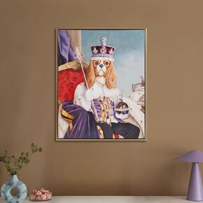 Madison Park Pet Wall Art, Funny Animal Canvas Wall Decor for Bedroom, Printed And Stretched, Framed, Ready To Hang, Classic Parody, Study, Living Room Décor - Bohemian Cat Pet Portrait in Kuwait