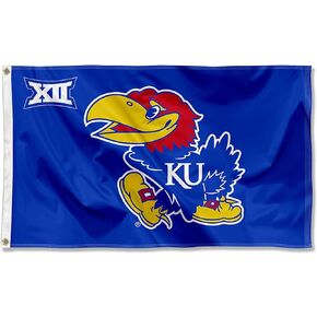 Jayhawks Big 12 3x5 Flag