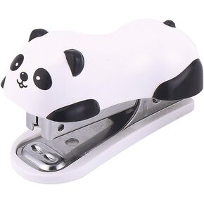 DECORA Cute Panda Mini Desktop Stapler Handy Stapler for Christmas Party Favors Home and Office Use with 1000 Pieces Staples