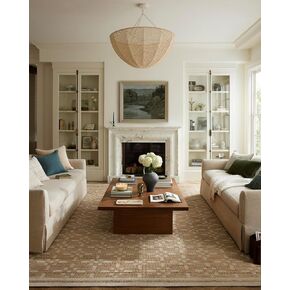 Loloi Chris Loves Julia Judy Collection JUD-01 Natural/Cream 5'-0" x 7'-6" Area Rug