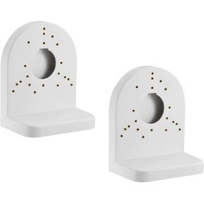 Universal CCTV Camera ABS Plastic Wall Mount Junction Bracket (2 Pack)