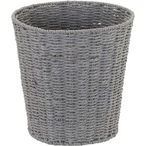 Household Essentials ML-6636 Wicker Waste Basket | Blue Paper Rope
