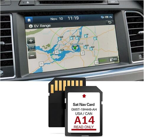 أحدث إصدار من بطاقة SD للملاحة إصدار A14 لعام 2023، بطاقة SD GPS GM5T-19H449-AH تدعم خرائط الولايات المتحدة الأمريكية/كندا الجديدة، متوافقة مع نظام مزامنة ملاح السيارة، وإكسسوارات السيارات in Saudi Arabia
