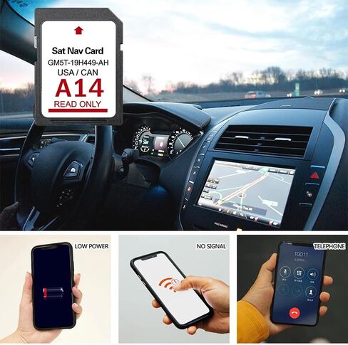 أحدث إصدار من بطاقة SD للملاحة إصدار A14 لعام 2023، بطاقة SD GPS GM5T-19H449-AH تدعم خرائط الولايات المتحدة الأمريكية/كندا الجديدة، متوافقة مع نظام مزامنة ملاح السيارة، وإكسسوارات السيارات in Saudi Arabia