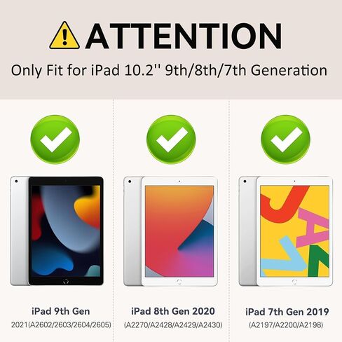 حافظة BMOUO لجهاز iPad 9th 8th 7th Generation (10.2 بوصة، 2021/2020/2019)، حافظة iPad 10.2 واقية مقاومة للصدمات مع حامل مدمج/حامل قلم رصاص، وردي in Kuwait