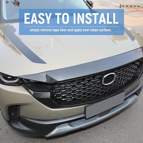 لمازدا CX50 2023 2024 غطاء محرك السيارة منحرف الهواء، غطاء محرك السيارة الأمامي من ألياف الكربون غطاء محرك السيارة ملحقات المصد الخارجي لـ 2023 2024 Mazda CX-50 CX 50 in Kuwait