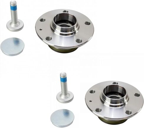 TRQ Rear Wheel Hub & Bearing Pair LH & RH for Audi Eos Golf GTI Rabbit A3 VW in Kuwait