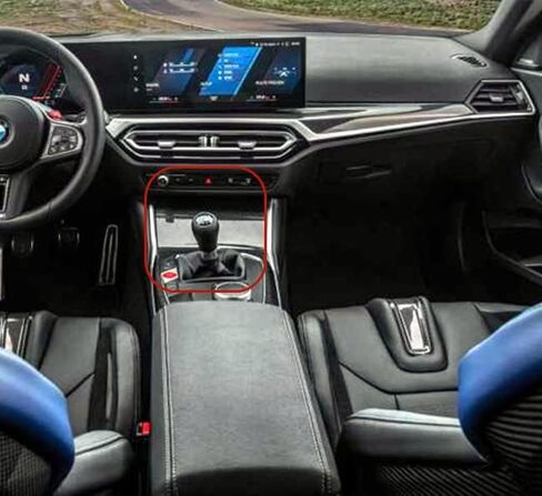 Black Knobs 5 Speed Leather Car Gear Stick Shifting Knobs Shifter Lever for Most Manual Transmission Vehicle in Saudi Arabia